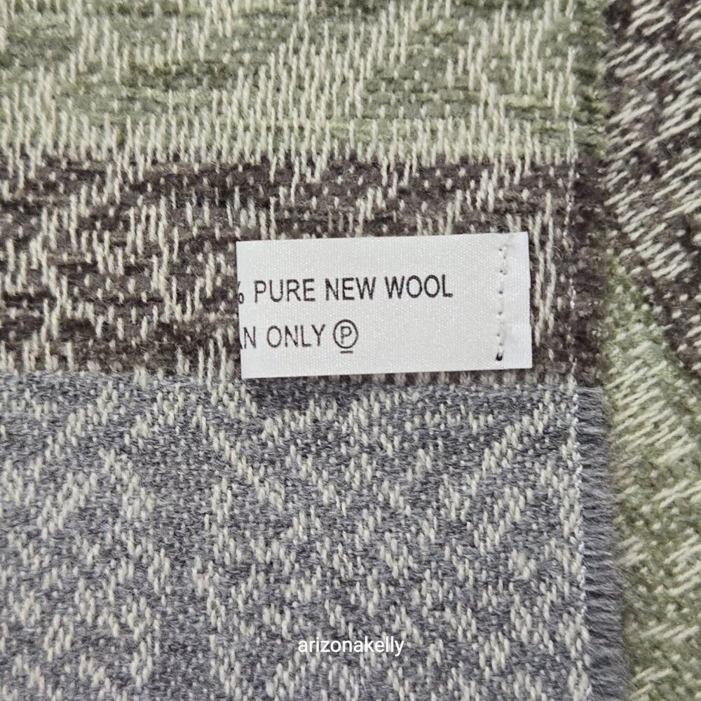 NWT Aran Sweater Market Woven Wool Blend Scarf Ireland Celtic - Picture 8 of 11